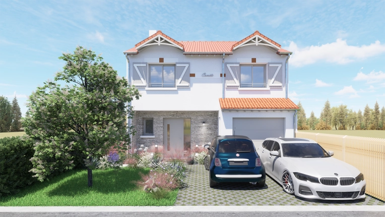 Home, Minimalist, Contemporary, Full Project, Creation of exclusive furniture, 3D ambiance, Plan