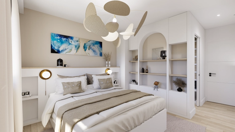 Bohemian, Contemporary, Scandinavian, Room, Chic, Nature, Full Project, Creation of exclusive furniture, 3D ambiance, Plan