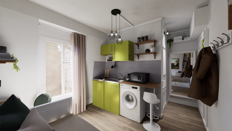 Minimalist, Contemporary, Tiny house, Consultation Visit, Home Staging, Shopping list, 3D ambiance, Plan