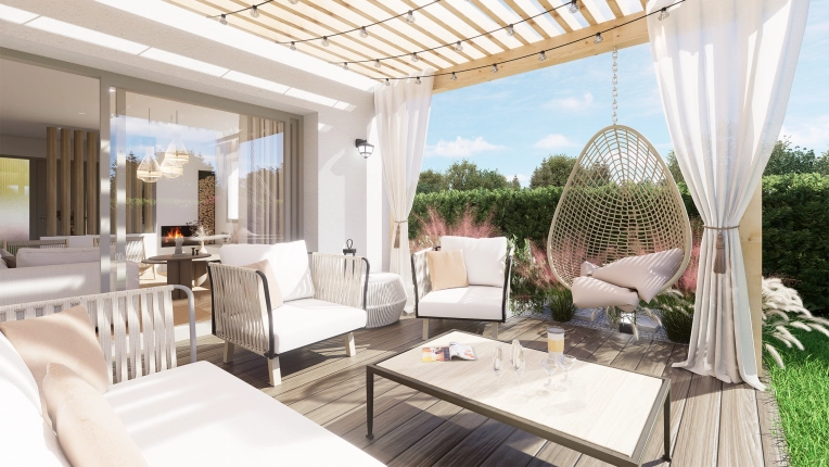 Bohemian, Minimalist, Contemporary, Scandinavian, Outdoor/Garden, Chic, Nature, Full Project, Creation of exclusive furniture, 3D ambiance, Plan