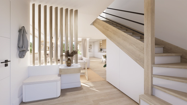 Home, Bohemian, Minimalist, Contemporary, Scandinavian, Nature, Full Project, Creation of exclusive furniture, 3D ambiance, Plan