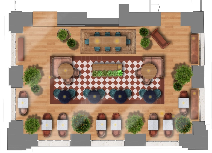 Minimaliste, Contemporain, Restaurant, Vintage, Chic, Nature, Visite conseil, Projet complet, Création de meubles, 3D d'ambiance, Plan