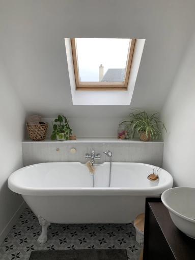 Vintage, Bathroom, Chic, Full Project, Shopping list, 3D ambiance