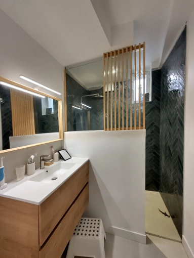 Minimalist, Contemporary, Scandinavian, Bathroom, Nature, Consultation Visit, Full Project, 3D ambiance, Plan