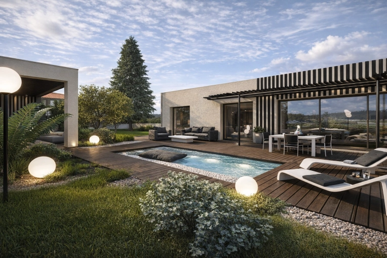 Home, Contemporary, Chic, Nature, Consultation Visit, Full Project, 3D ambiance, Plan