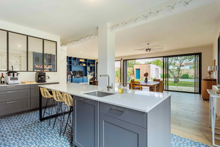 Contemporary, Kitchen, Chic, Consultation Visit, Full Project, Home Staging, Energy renovation, 3D ambiance, Plan