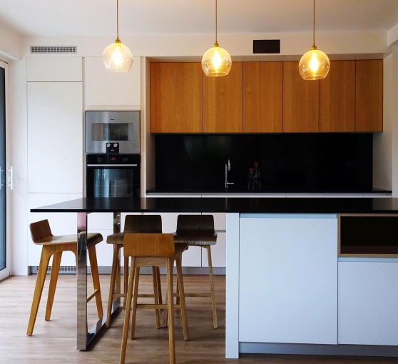 Contemporary, Kitchen, Chic, 3D ambiance