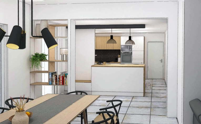 Contemporary, Kitchen, Chic, Full Project