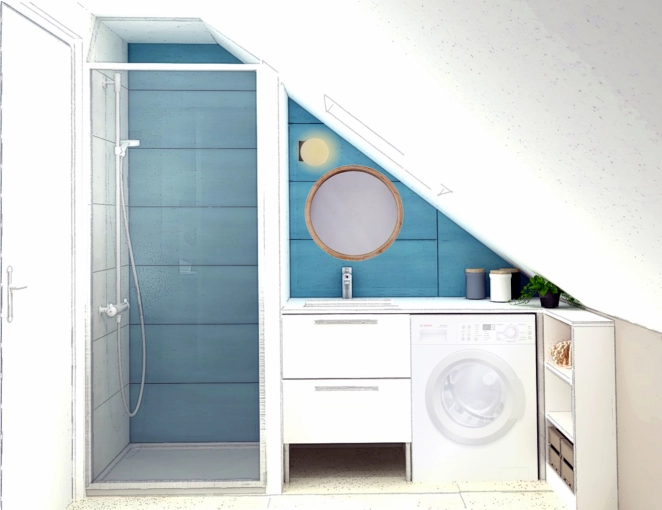 Bathroom, Chic, Full Project