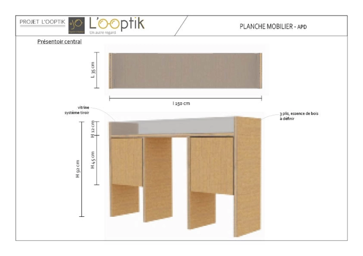 Industrial, Contemporary, Retail / store, Chic, Creation of exclusive furniture, 3D ambiance, Plan