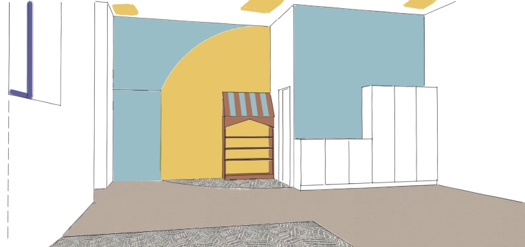 Bohemian, Buildings Open to the Public, Full Project, Creation of exclusive furniture, 3D ambiance, Plan