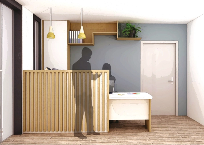 Contemporary, Scandinavian, Buildings Open to the Public, Chic, Creation of exclusive furniture, 3D ambiance, Plan