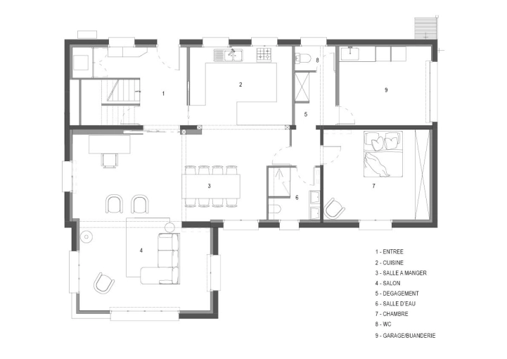 Home, Chic, Nature, Full Project, Creation of exclusive furniture, 3D ambiance, Plan