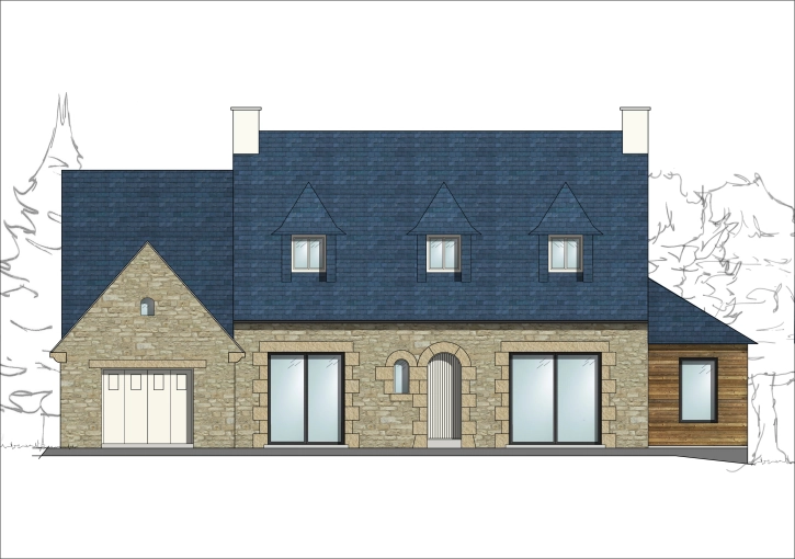 Outdoor/Garden, Nature, Full Project, Creation of exclusive furniture, 3D ambiance, Plan