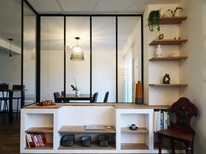 Industrial, Contemporary, Chic, Dressing, Full Project, Creation of exclusive furniture, 3D ambiance, Plan