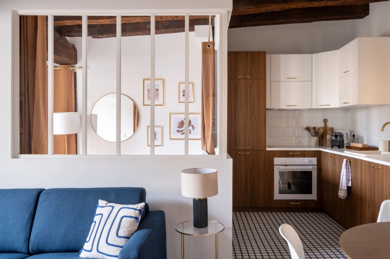 Contemporary, Flats / Apartments, Vintage, Chic, Full Project, Creation of exclusive furniture, Shopping list, 3D ambiance, Plan