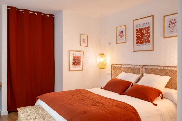 Bohemian, Flats / Apartments, Vintage, Chic, Full Project, Creation of exclusive furniture, Shopping list, 3D ambiance, Plan