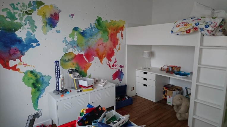 Contemporary, Scandinavian, Room, Shopping list, 3D ambiance, Plan