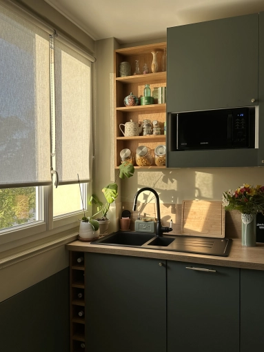 Minimalist, Kitchen, Chic, Consultation Visit, Full Project, Creation of exclusive furniture, Shopping list, 3D ambiance, Plan