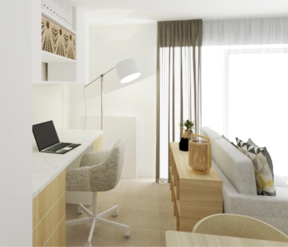 Office, Full Project, 3D ambiance, Plan