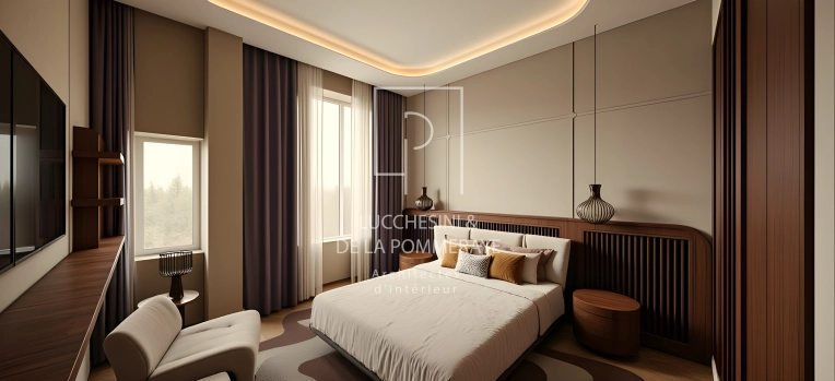 Hotel, Minimalist, Contemporary, Full Project, Creation of exclusive furniture, 3D ambiance, Plan