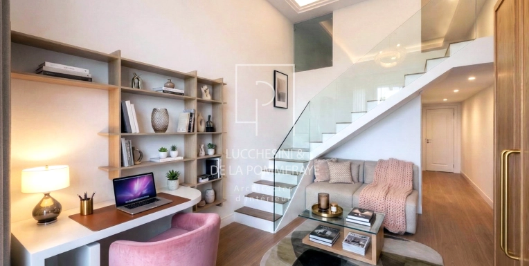 Minimalist, Room, Chic, Full Project, Home Staging, 3D ambiance, Plan