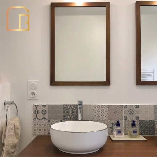 Contemporary, Bathroom, Chic, Shopping list, 3D ambiance, Plan