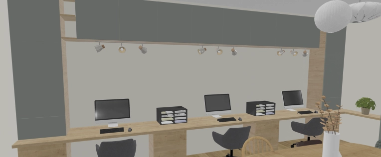 Scandinavian, Office, 3D ambiance