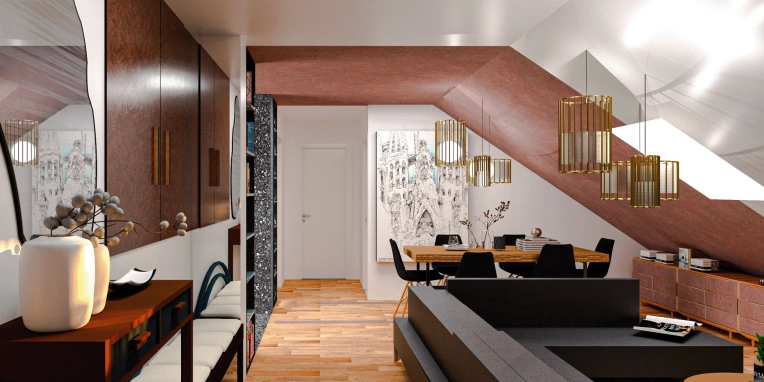 Contemporary, Dining room, Full Project