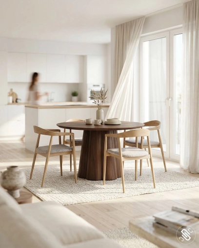 Home, Minimalist, Scandinavian, Consultation Visit, Full Project, Creation of exclusive furniture, 3D ambiance, Plan