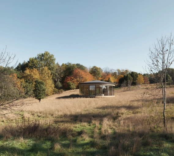 Minimalist, Contemporary, Nature, Tiny house, Feng Shui, Full Project, 3D ambiance, Plan