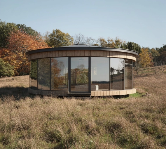 Bohemian, Minimalist, Contemporary, Nature, Tiny house, Feng Shui, Full Project, 3D ambiance, Plan