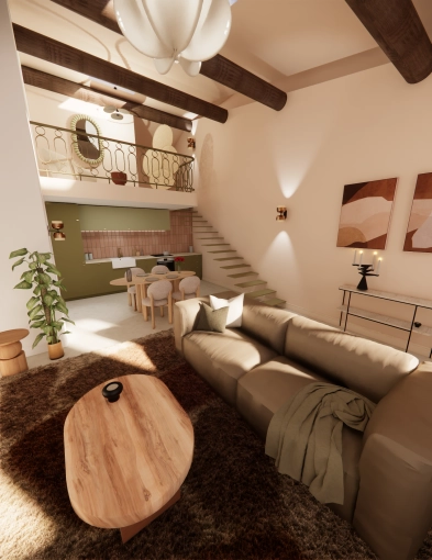 Flats / Apartments, Full Project, Shopping list, 3D ambiance, Plan, Renovation
