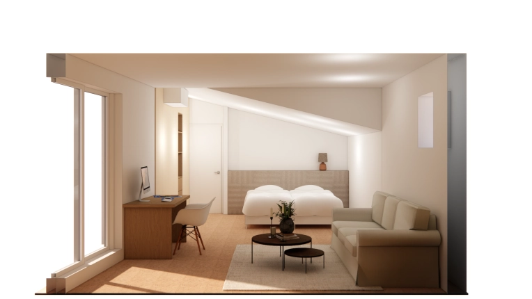 Home, Minimalist, Contemporary, 3D ambiance, Renovation