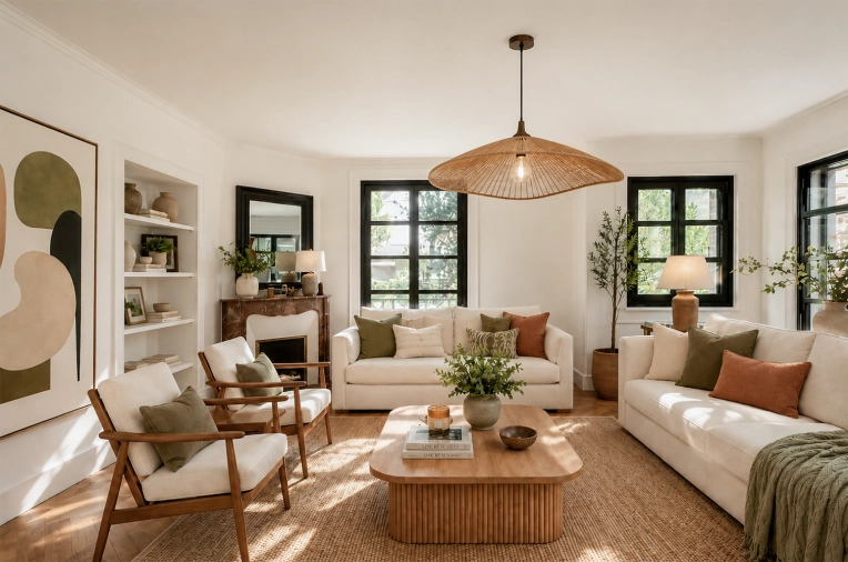 Bohemian, Scandinavian, Flats / Apartments, Chic, Nature, Consultation Visit, Full Project, Energy renovation, 3D ambiance, Plan, Renovation