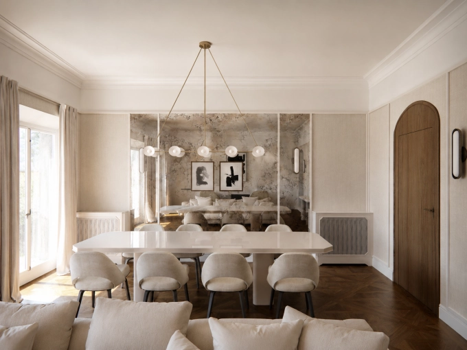 Chic, Dining room, Full Project