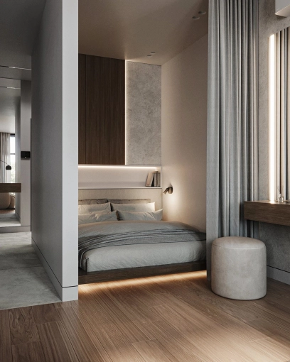 Minimalist, Contemporary, Flats / Apartments, Chic