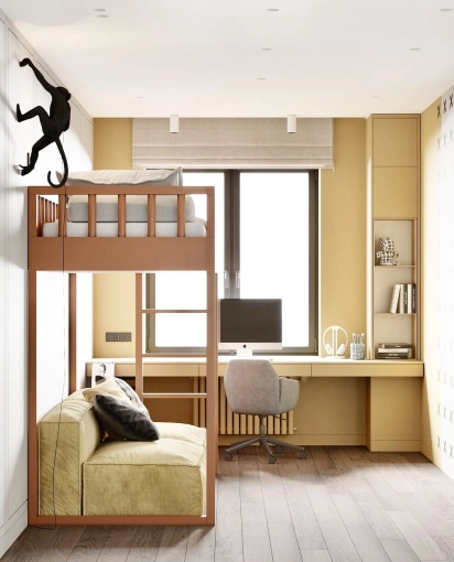 Minimalist, Contemporary, Scandinavian, Room, Chic