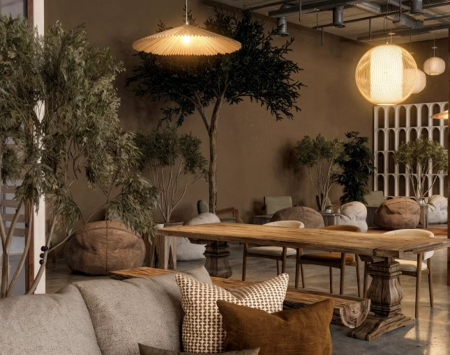 Rustic, Japanese, Retail / store, Vintage, Wabi-sabi, Consultation Visit, Full Project, Creation of exclusive furniture, Shopping list, 3D ambiance, Plan, Renovation