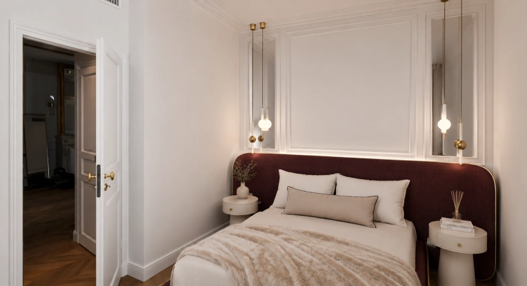 Contemporary, Flats / Apartments, Chic, Creation of exclusive furniture, 3D ambiance