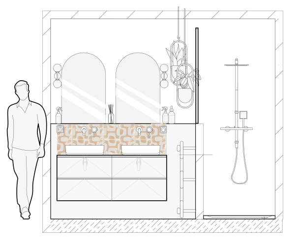 Contemporary, Bathroom, Full Project, Plan, Renovation