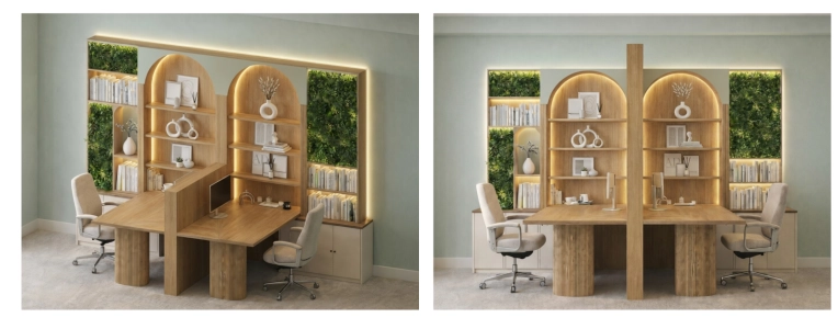 Contemporary, Office, Full Project, Creation of exclusive furniture, 3D ambiance