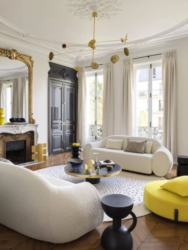 Chic, Living room, Full Project, Renovation
