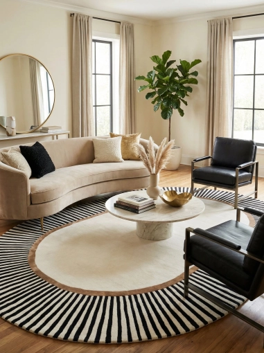 Contemporary, Chic, Living room, Full Project, Renovation