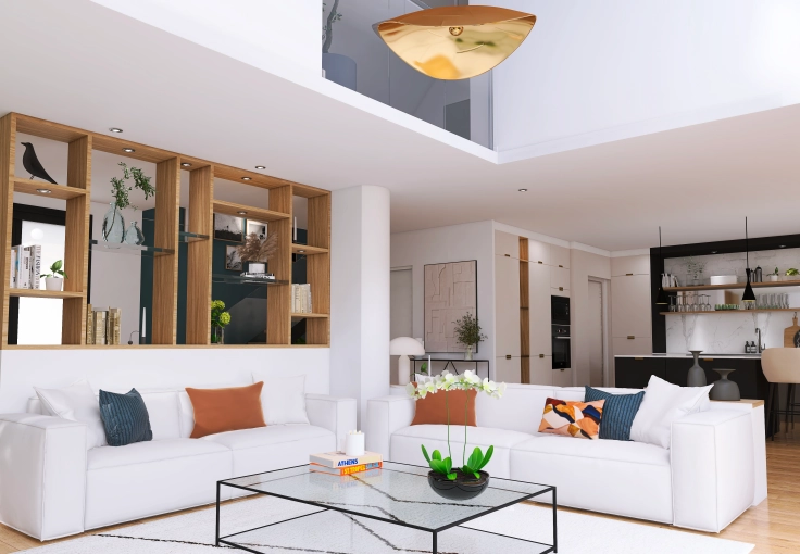 Living room, 3D ambiance