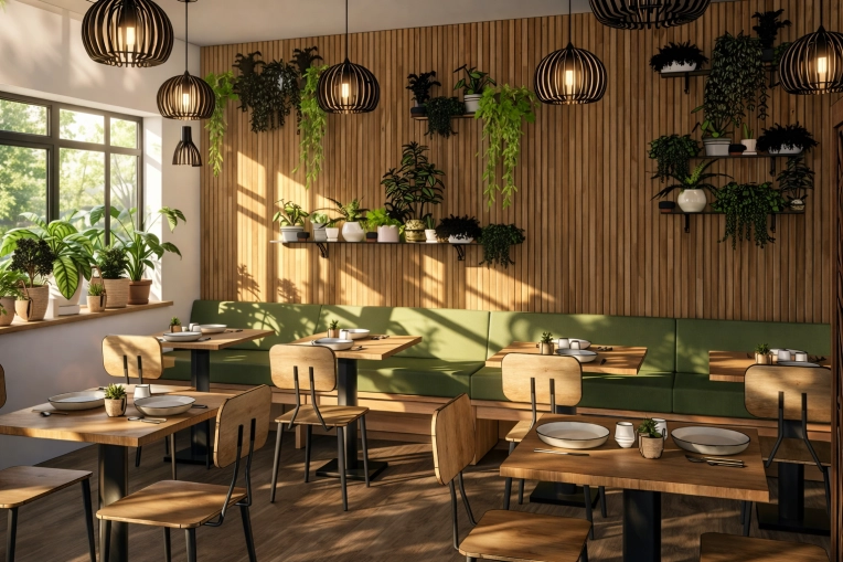 Contemporary, Restaurant, Consultation Visit, Full Project, 3D ambiance, Plan, Renovation