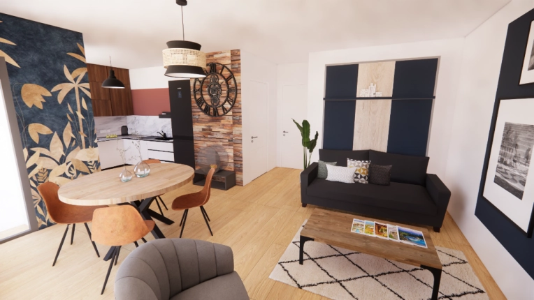 Industrial, Contemporary, Scandinavian, Flats / Apartments