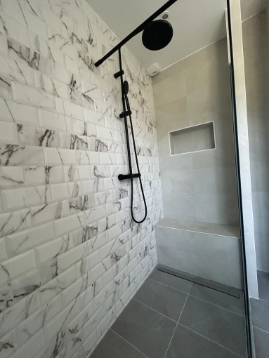 Home, Minimalist, Contemporary, Bathroom, Chic, Full Project, Shopping list, 3D ambiance, Plan, Renovation, Layout