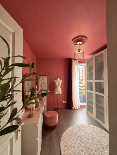 Flats / Apartments, Chic, Dressing, Full Project, Shopping list, 3D ambiance, Plan, Renovation, Layout