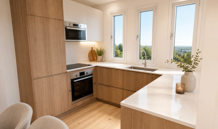 Flats / Apartments, Chic, Full Project, 3D ambiance, Plan, Renovation